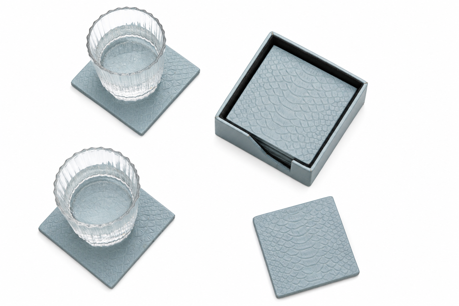 Remo Luxury Coaster Set with holder