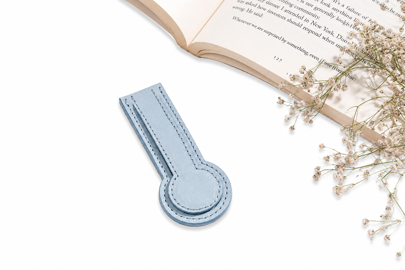 Round-Ended Sustainable Magnetic Bookmark