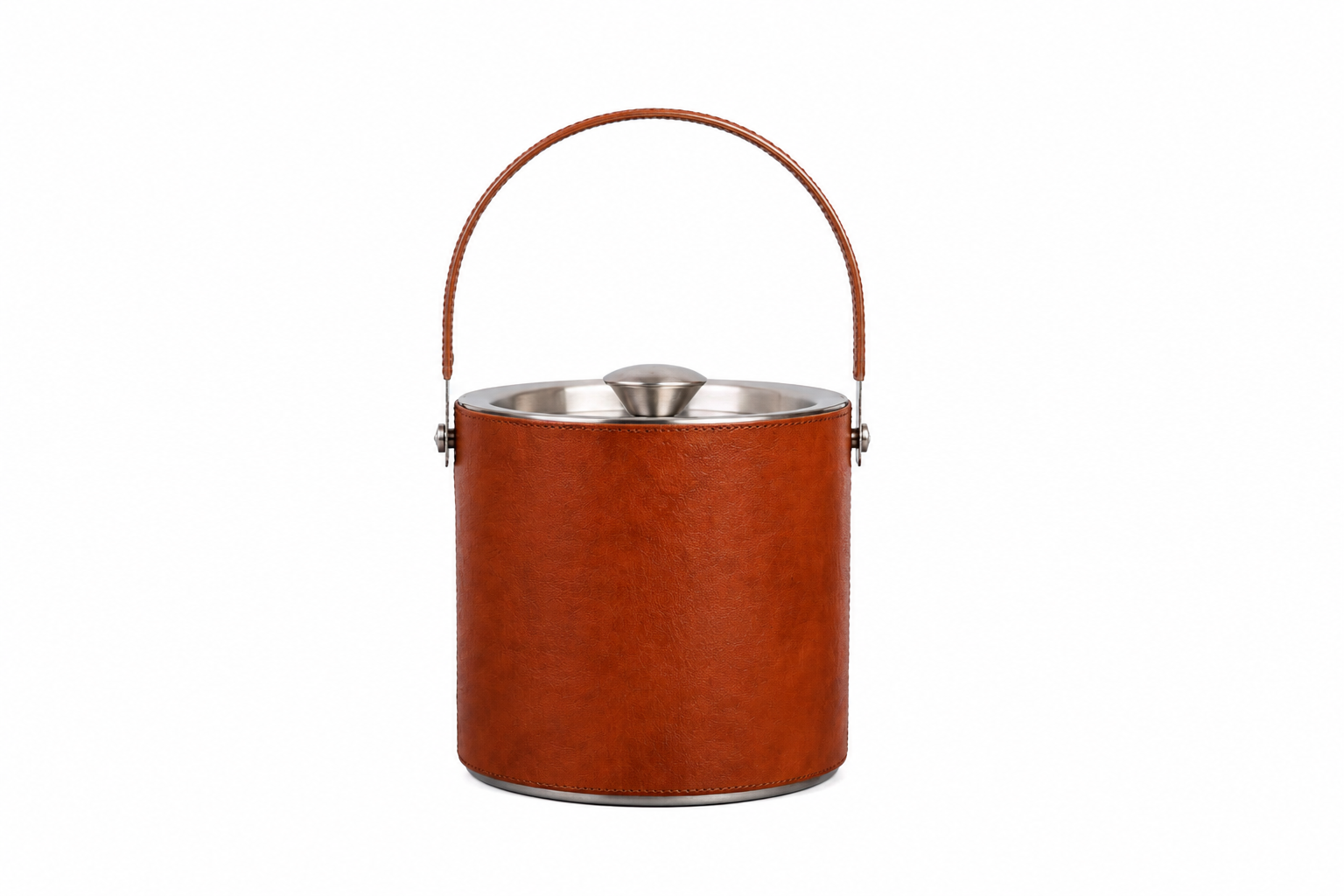 Doublewall Stainless Steel Cylinder Ice Bucket